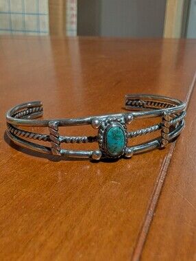 Vintage Sterling Silver and Turquoise Bracelet